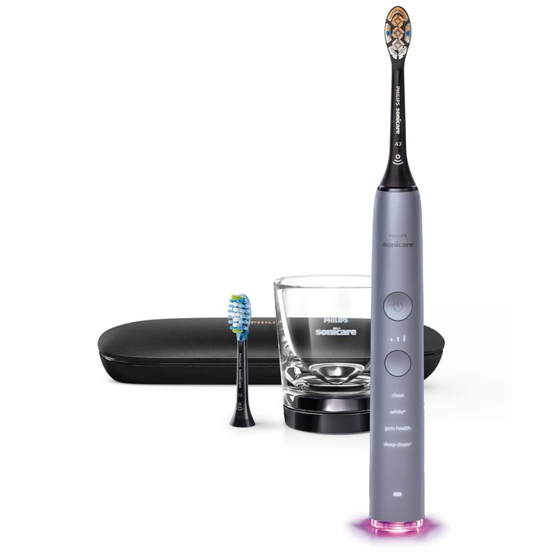 Philips Sonicare DiamondClean Smart Electric Rechargeable Toothbrush for Complete Oral Care 9300 Series - Grey