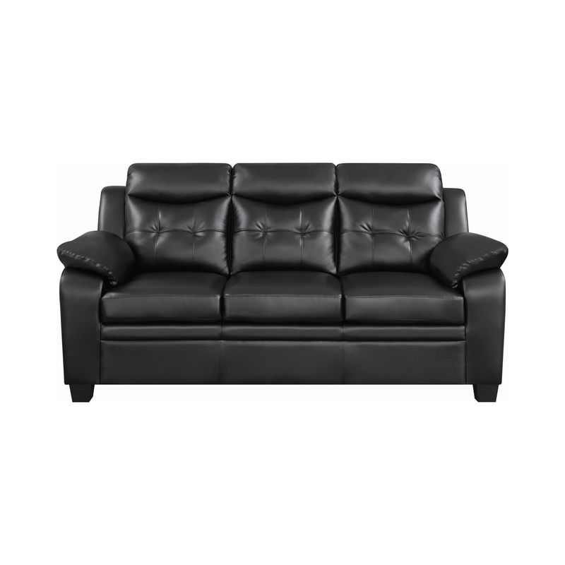 Finley Tufted Upholstered Sofa Black