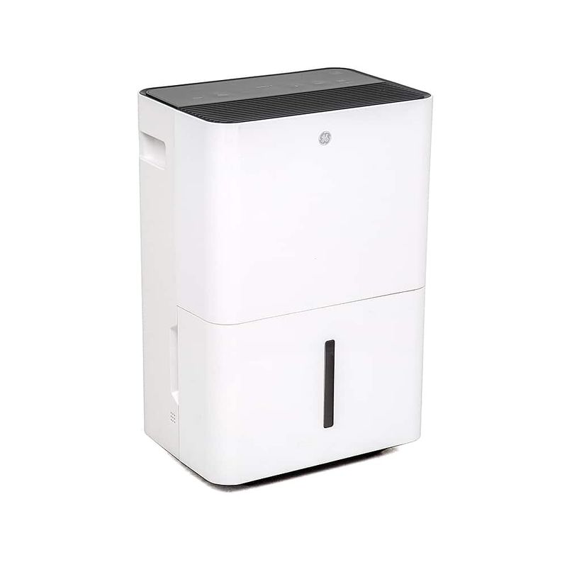 GE - 22-Pint Energy Star Portable Dehumidifier with Smart Dry for Damp Spaces - White