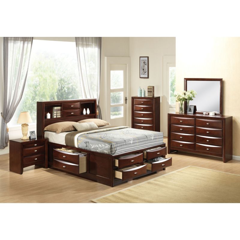 ACME Ireland Full Bed w/Storage, Espresso