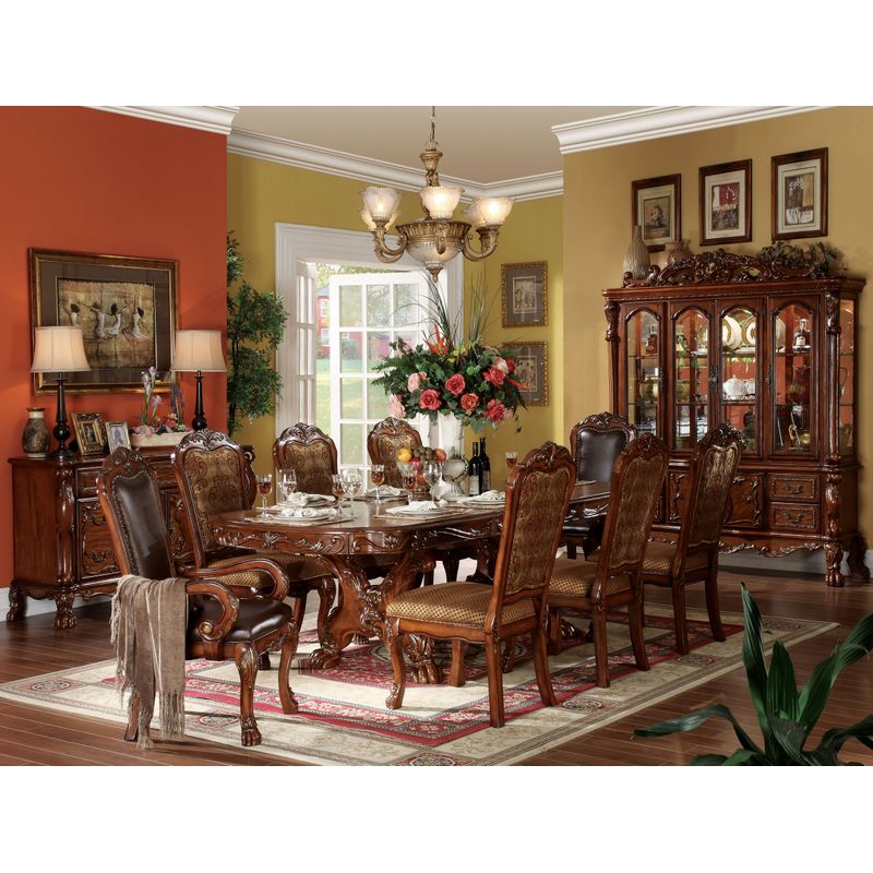 ACME Dresden Dining Table, Cherry Oak