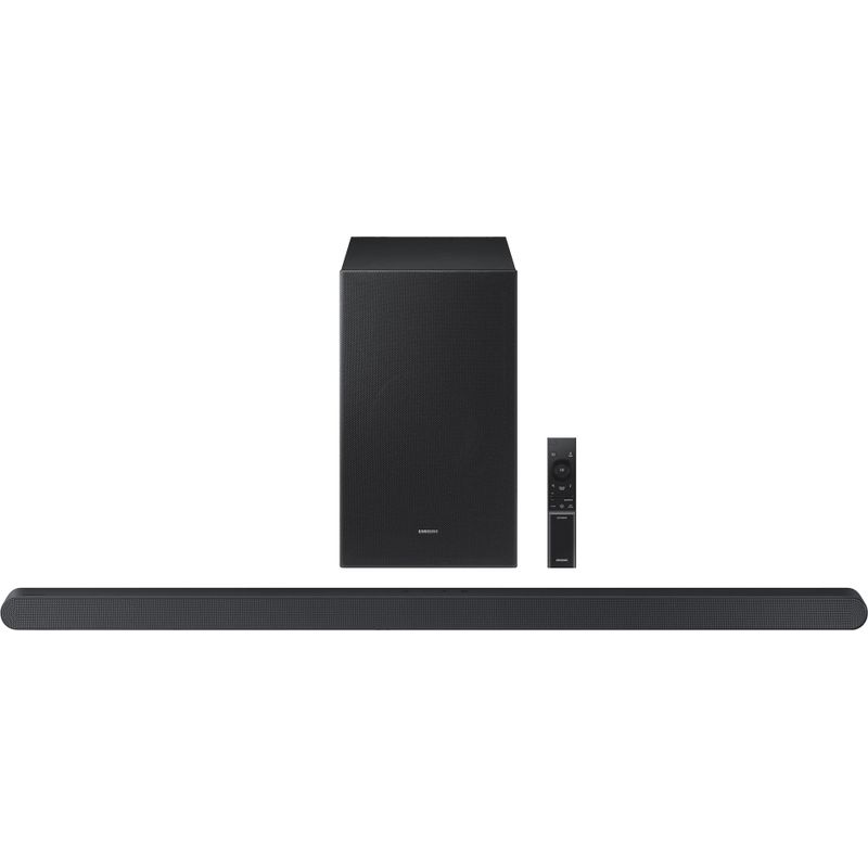 Samsung - HW-S700D 3.1 Channel S-Series Soundbar with Wireless Subwoofer, Dolby Atmos and Q-Symphony - Titan Black
