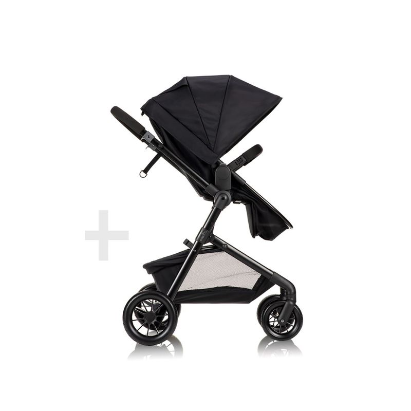 Pivot Modular Travel System w/ LiteMax Infant Car Seat + Anti-Rebound Bar Casual Gray