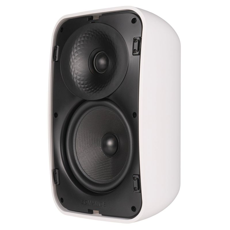 Sonance - MX62 SST SINGLE SPEAKER - Mariner MX Series 6-1/2" 2-Way Outdoor Surface Mount Single Stereo Speaker (Each) - Paintable White