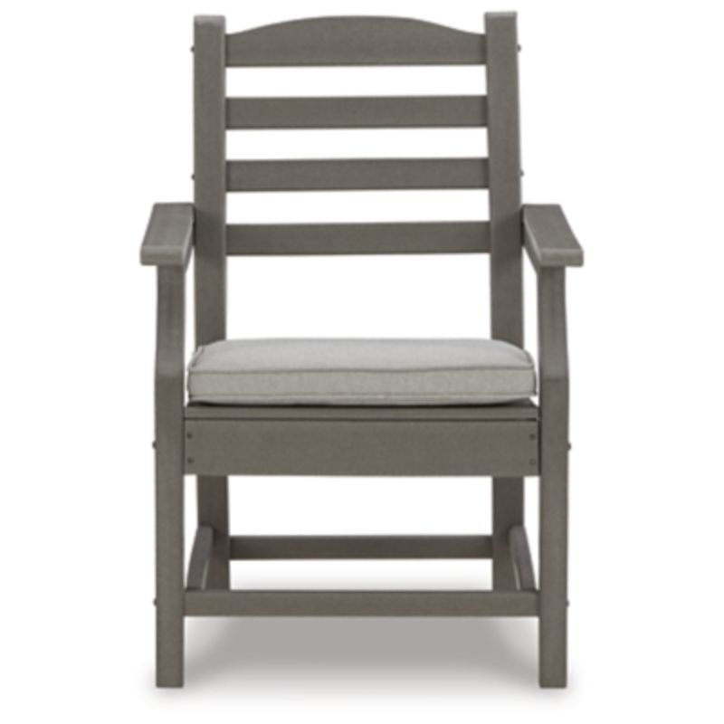 Gray Visola Arm Chair With Cushion (2/CN)