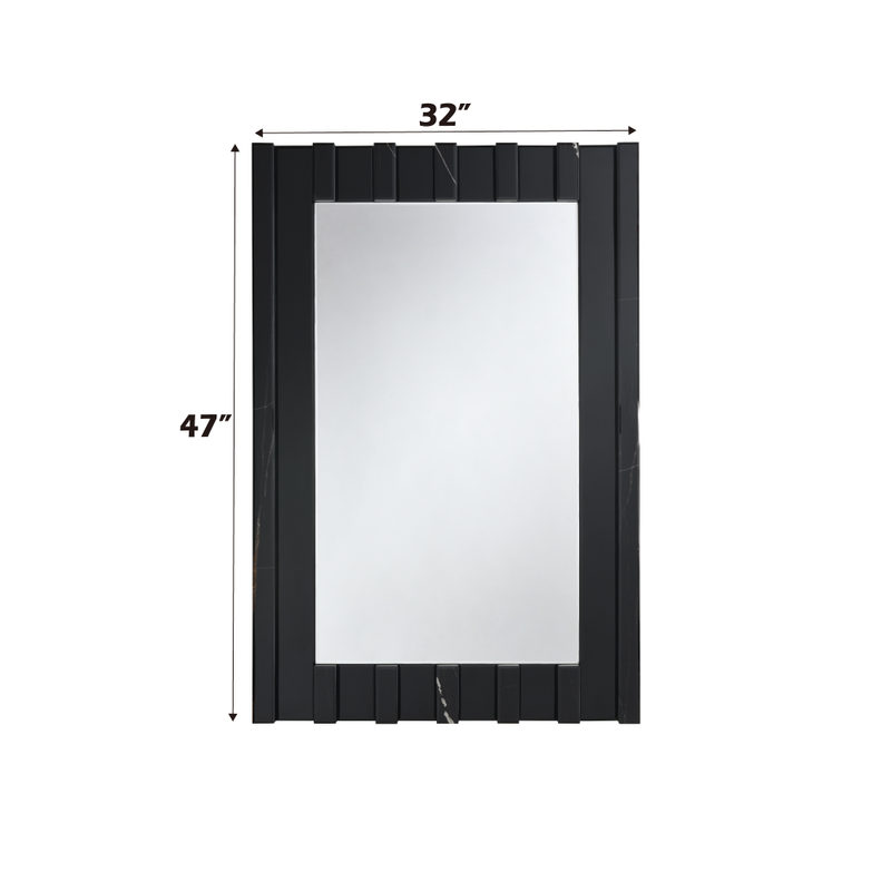 ACME Drisana Accent Mirror in Black Mirrored Finish