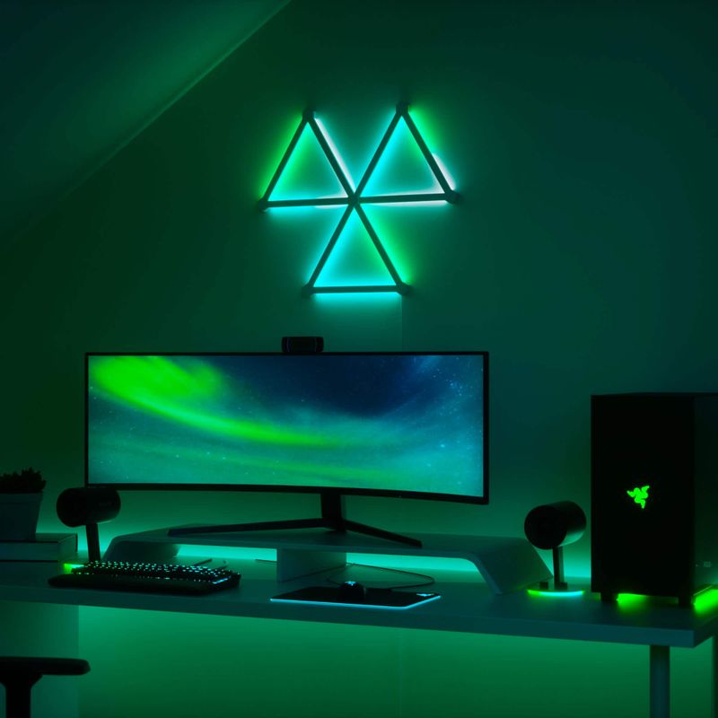 Nanoleaf - Lines 60 Degrees Smarter Kit (9 Light Lines) - Multicolor