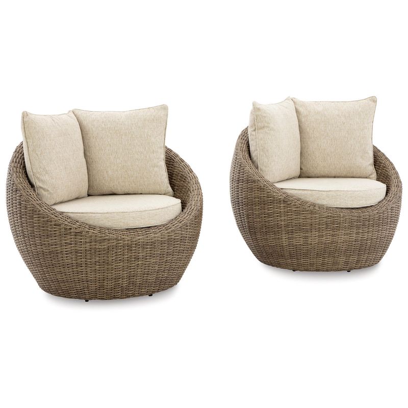 Danson Swivel Lounge with Cushion (Set of 2)
