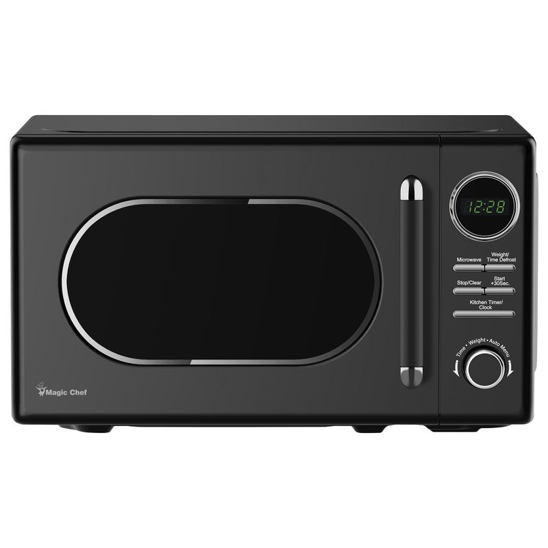 Magic Chef Retro 0.7 cu. ft. Black Microwave