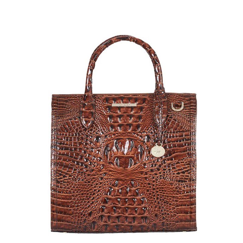 Brahmin Caroline Satchel (Pecan Melbourne)