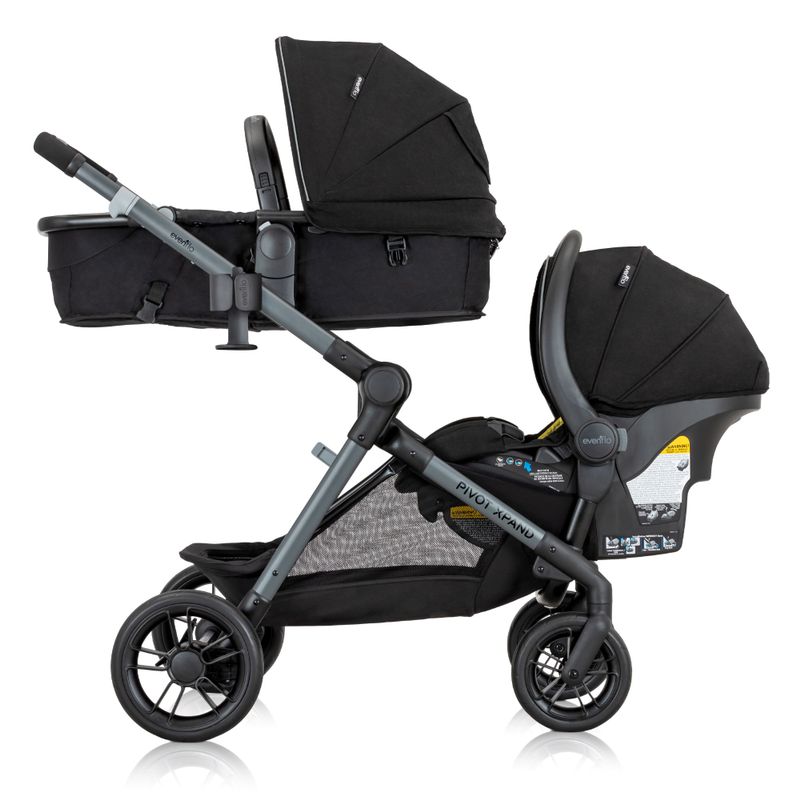 Pivot Xpand Modular Travel System w/ LiteMax Infant Car Seat Ayrshire Black