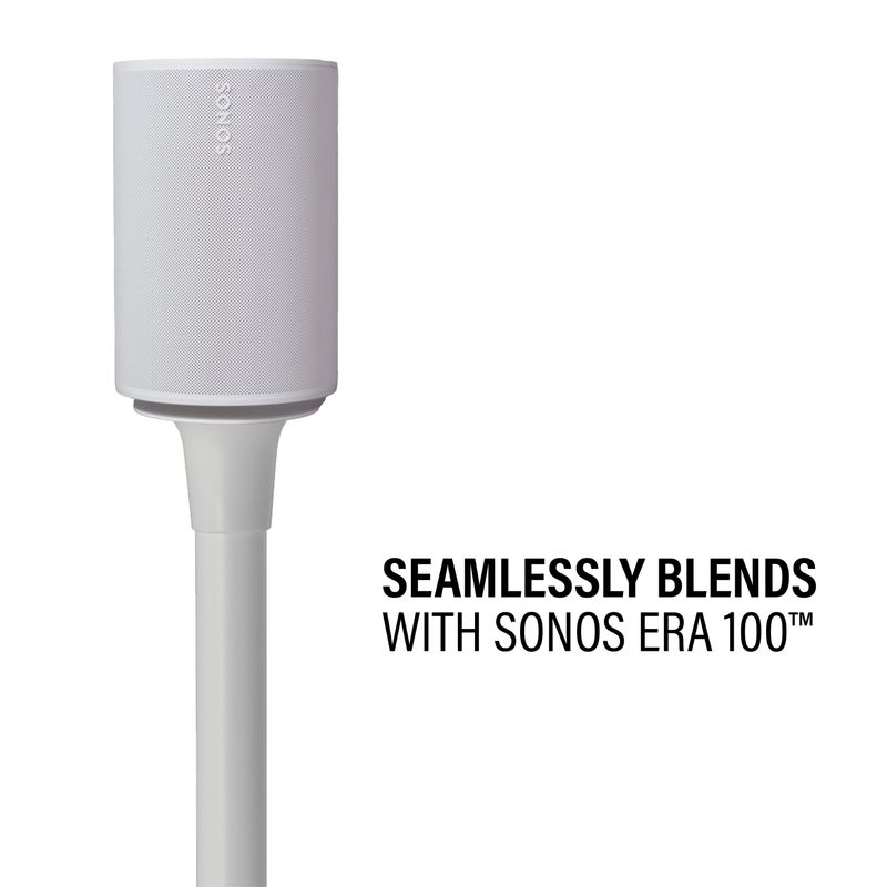 Sanus - Wireless Speaker Stands for Sonos Era 100 (Pair) - White