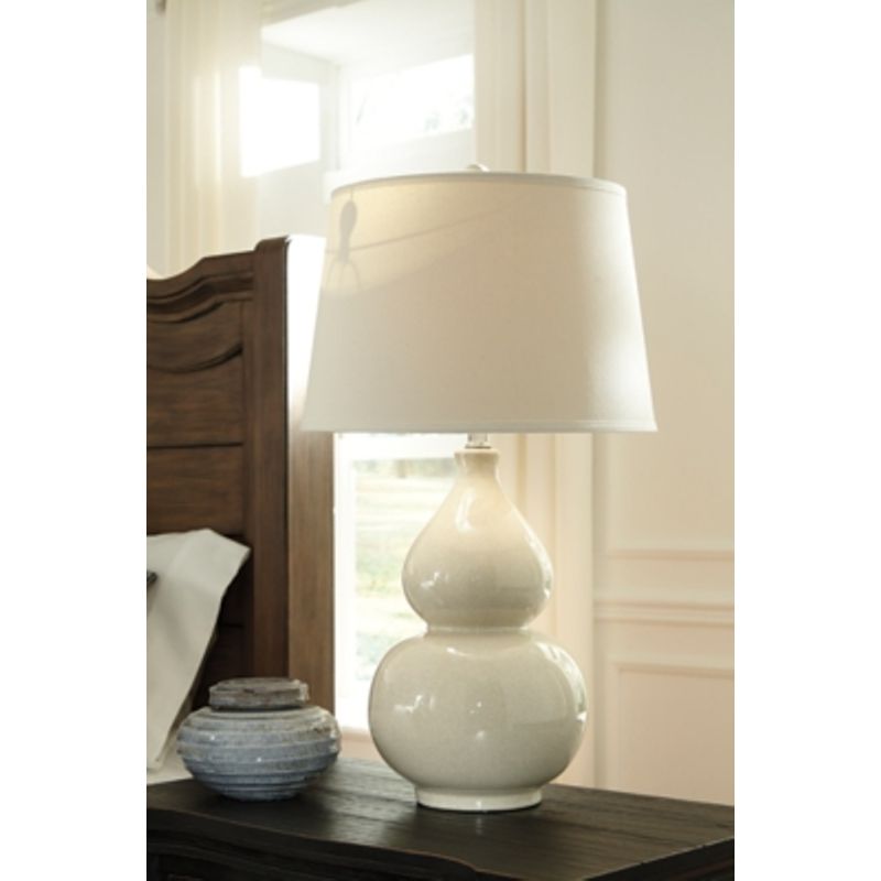 Cream Saffi Ceramic Table Lamp (1/CN)