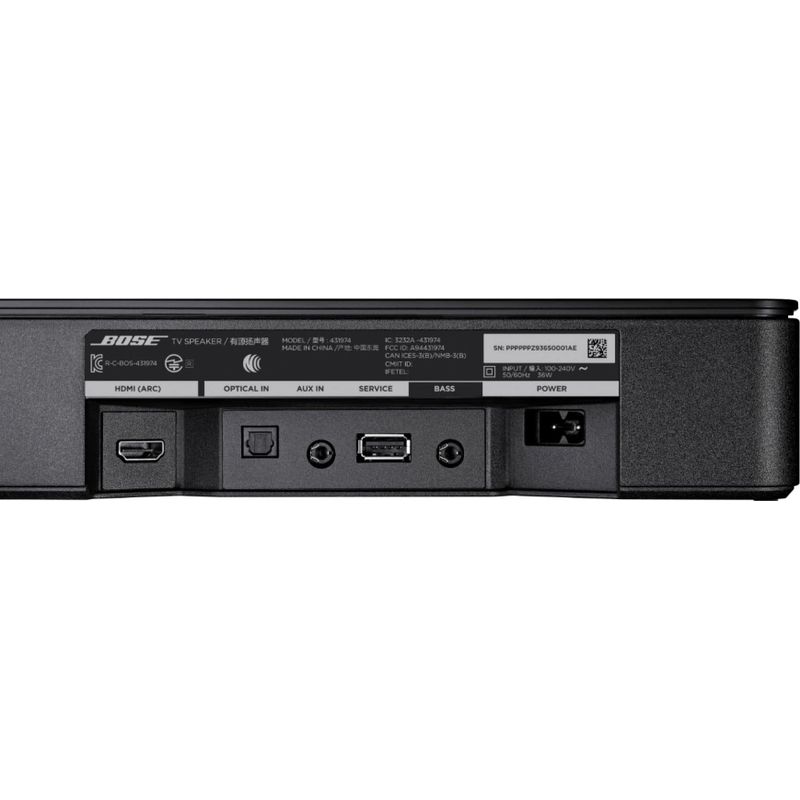 Bose - TV Speaker Bluetooth Soundbar - Black