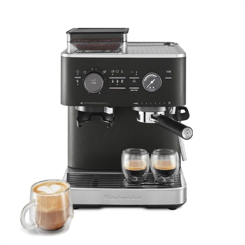 KitchenAid Fully Automatic Espresso Machine in Cast Iron Black