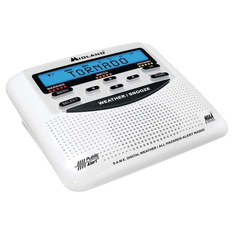 Midland - All-Hazard Weather Band Radio - White