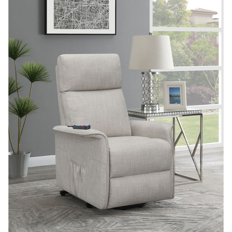 Herrera Power Lift Recliner with Wired Remote Beige