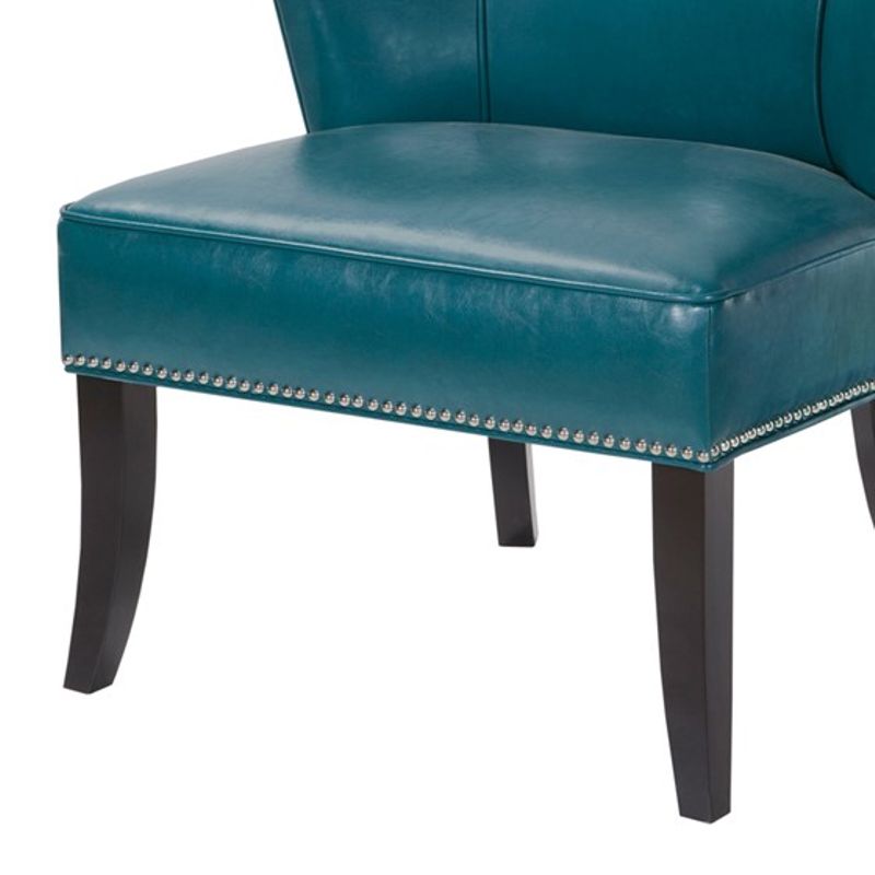 Blue Hilton Armless Accent Chair