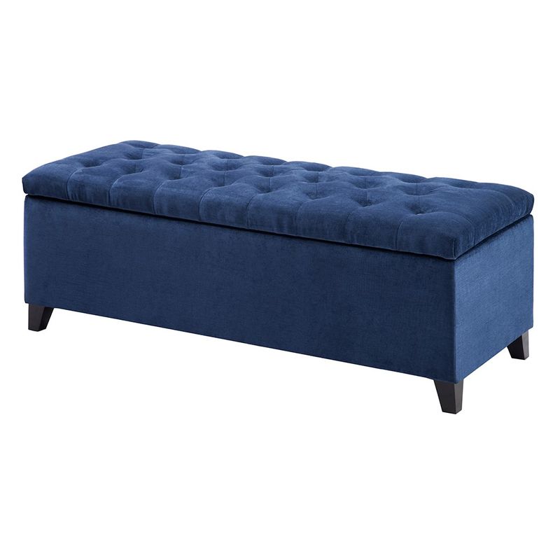 Mae Navy Tufted Top Storage Bench