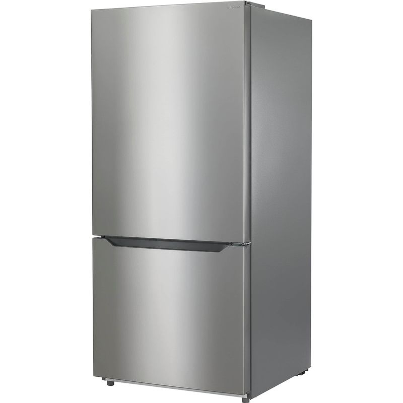 Insignia - 18.6 Cu. Ft. Bottom Freezer Refrigerator with ENERGY STAR Certification - Stainless Steel