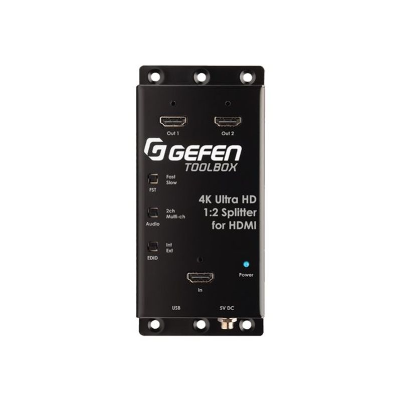 GefenToolBox 4K Ultra HD 12 Splitter for HDMI - video/audio splitter - 2 ports