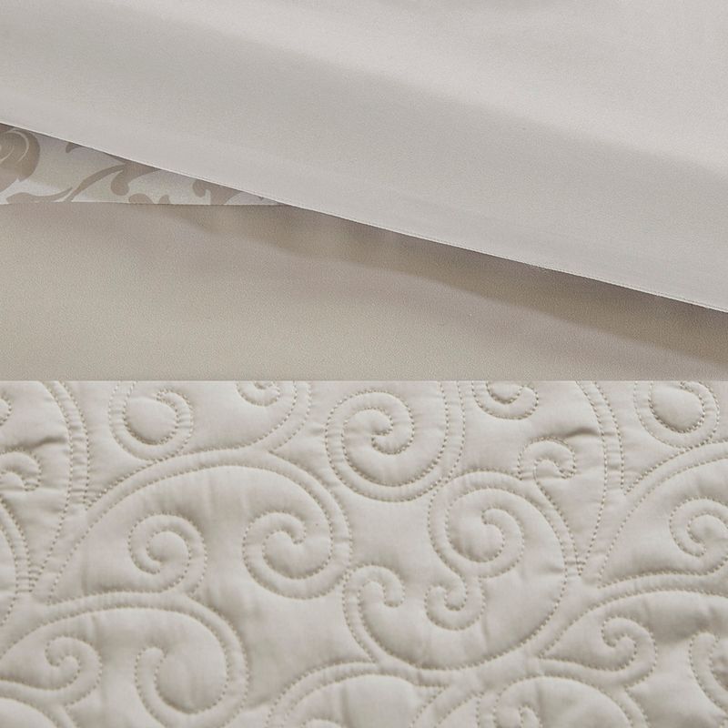 Neutral Ramsey Embroidered 8 Piece Comforter Set King