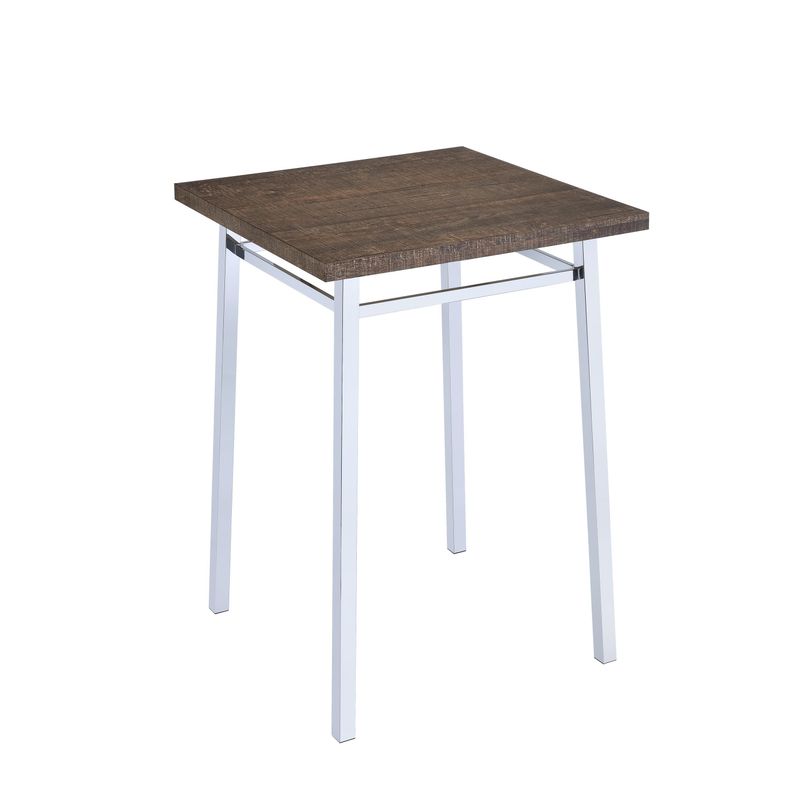 ACME Nadie Bar Table, Oak & Chrome