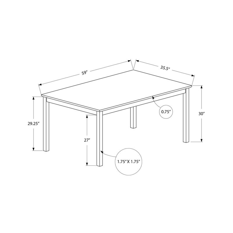 Dining Table - 36"X 60" / Espresso