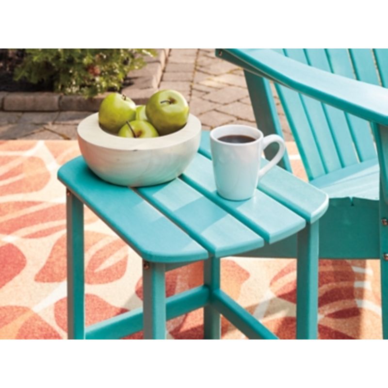 Turquoise Sundown Treasure Rectangular End Table
