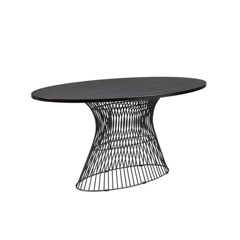 Black Mercer Oval Dining Table
