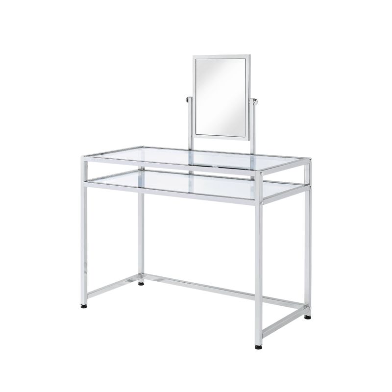 ACME Coleen Vanity Set, Chrome Finish