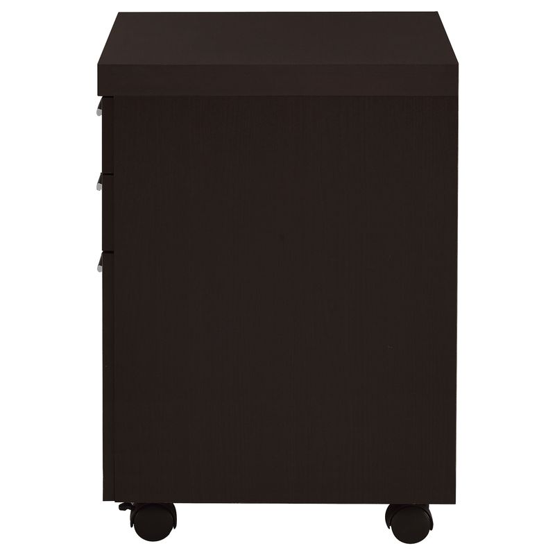 Skylar 3-drawer Mobile File Cabinet Cappuccino