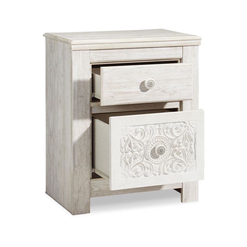 Paxberry Two Drawer Night Stand