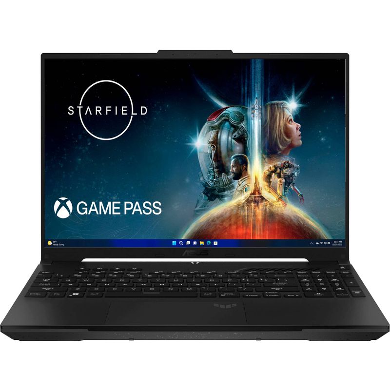 ASUS - TUF Gaming A16 16" 165Hz Gaming Laptop FHD-AMD Ryzen 7 7735HS with 16GB DDR5 Memory- Radeon RX7700S 512GB PCIe SSD - Off Black