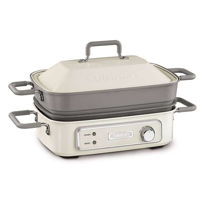 Cuisinart - Stack 5 Multi Purpose Grill - Off White