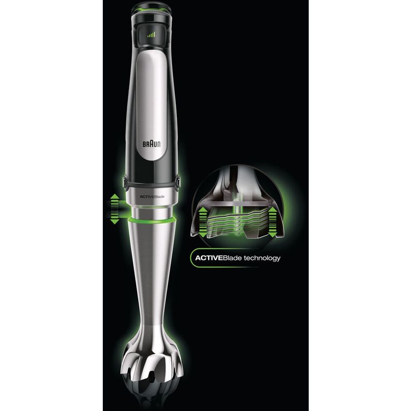 Braun - MultiQuick 7 Smart-Speed Hand Blender with 500 Watts of Power, Whisk, and 1.5-Cup Chopper