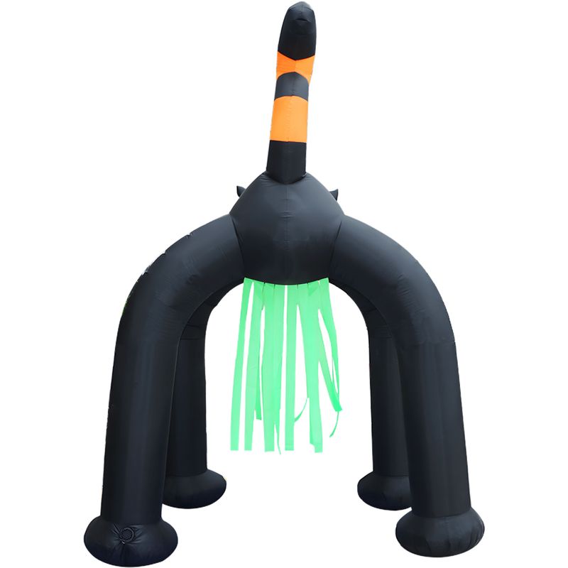 10-Ft. Tall Pre-lit Inflatable Black Cat Arch