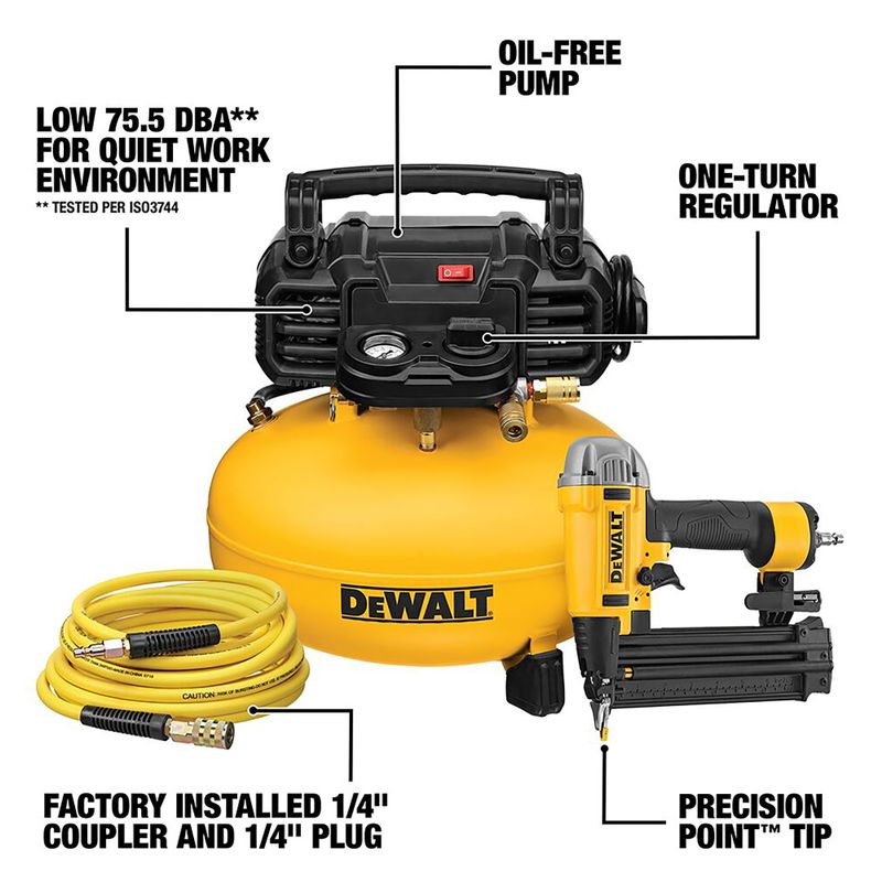 DeWalt - 18Ga Brad Nailer & Pancake Compressor Kit