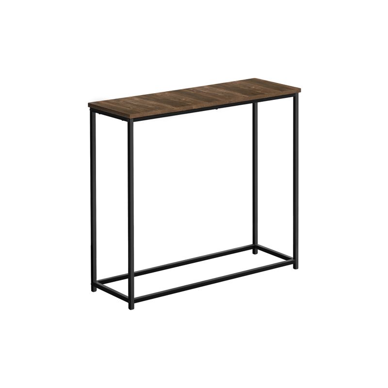 Accent Table/ Console/ Entryway/ Narrow/ Sofa/ Living Room/ Bedroom/ Metal/ Laminate/ Brown/ Black/ Contemporary/ Modern