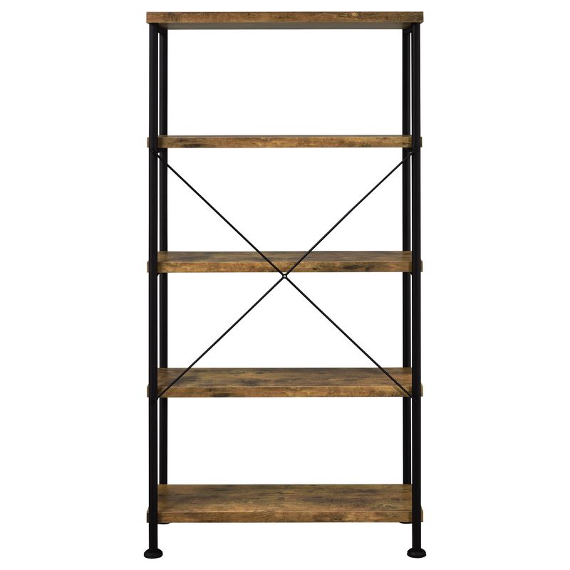 Analiese 4-shelf Bookcase Antique Nutmeg