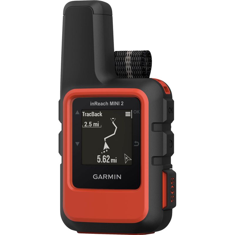 Garmin - inReach Mini 2 Compact Satellite Communicator 1.3" GPS with Built-In Bluetooth - Flame Red