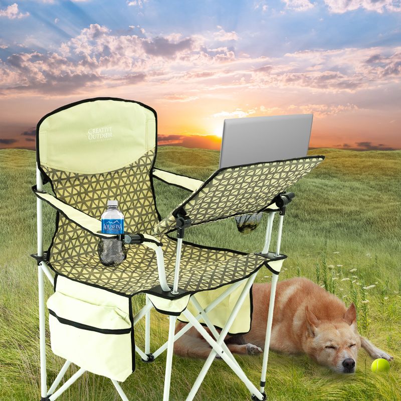 iChair Folding Wine Chair w/ Adjustable Table Earth Diamond