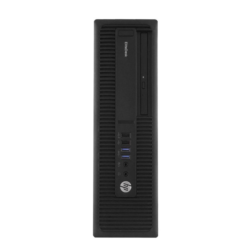 HP EliteDesk 800G2 Desktop Computer, 3.2 GHz Intel i5 Quad Core, 8GB DDR4 RAM, 250GB HDD, Windows 10 Home 64bit, 22in LCD (Refurbished)