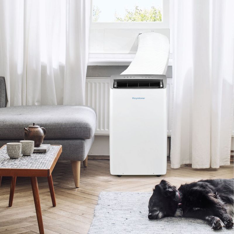 Keystone - 14,000 BTU ASHRAE/12,000 BTU DOE Portable Inverter Air Conditioner with Remote Control