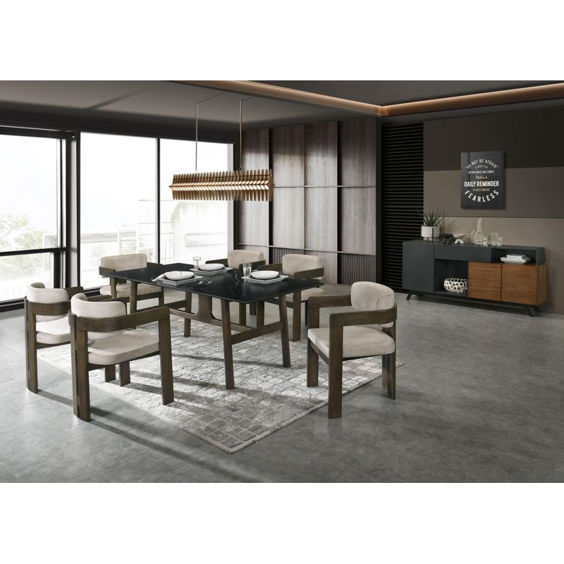ACME Destin Server in Walnut Finish