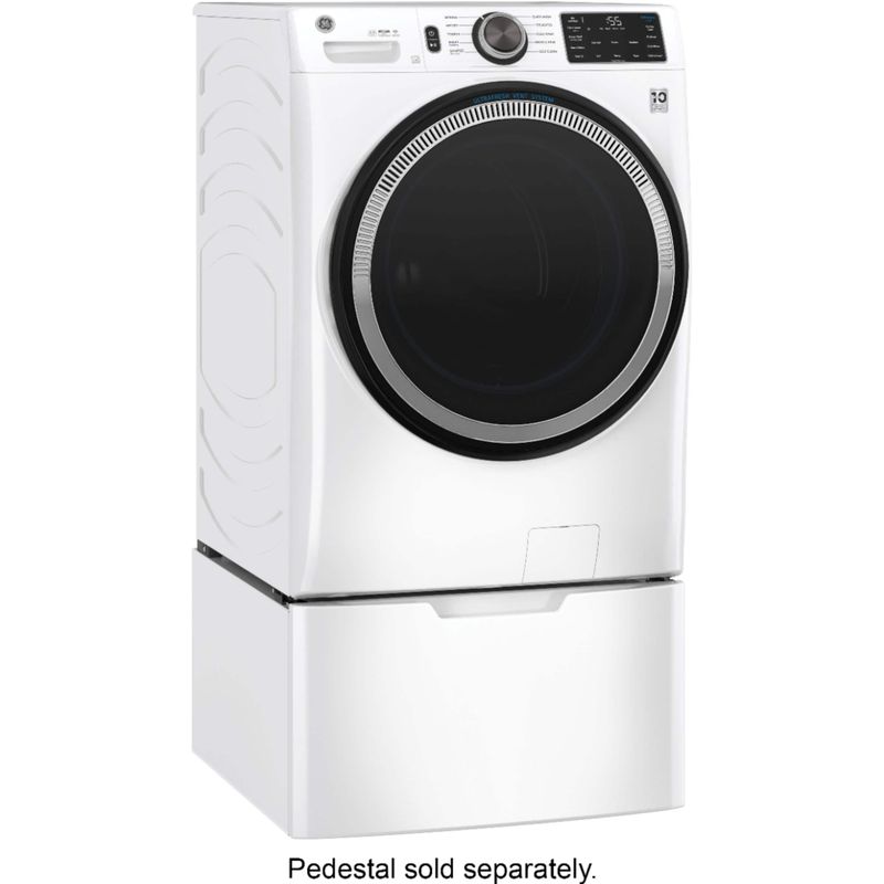 GE - 4.8 CuFt High-Efficiency Stackable Smart Front Load Washer w/UltraFresh Vent System & Microban Antimicrobial Technology - White