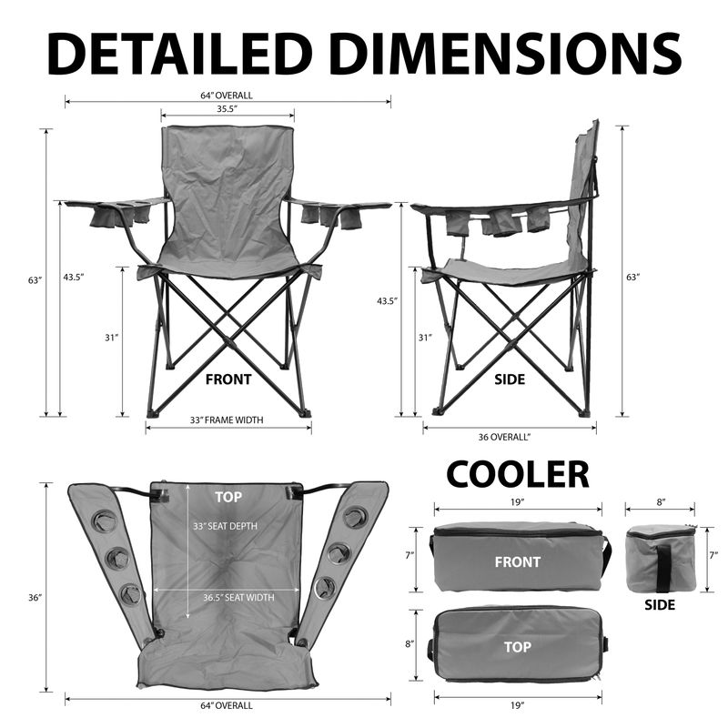 Giant Kingpin Folding Chair Red