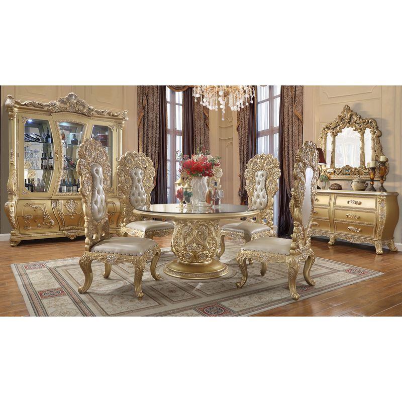 ACME Cabriole Mirror, Gold Finish