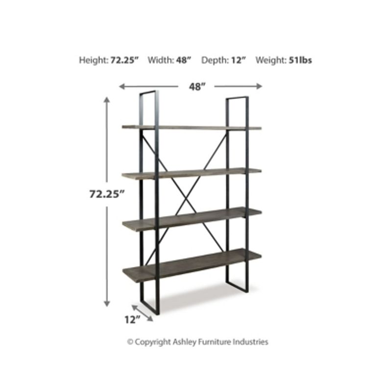 Black/Gray Gilesgrove Bookcase