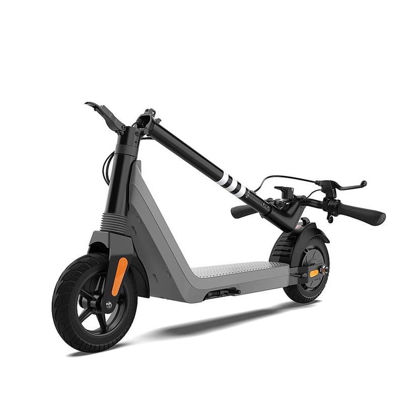 OKAI Zippy ES51 Lightweight & Foldable Electric Scooter W/10.8-Miles Max-Speed Range & 15Mph Max Speed - Gray